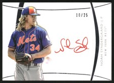 2017 Topps Diamond Icons Red Ink Autographs #RANS Noah Syndergaard Auto /25