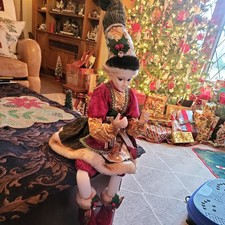 Martha Stewart Christmas Fairy Elf Multicolor Posable Shelf Sitter Glamorous 30  