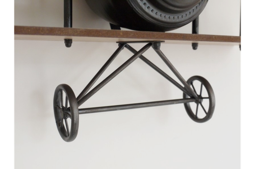 Antique Vintage Wooden Aeroplane Wall Shelf Floating Display Unit - Picture 2 of 22