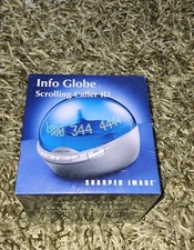 Sharper Image Info Globe Scrolling Caller ID W1701 New Sealed
