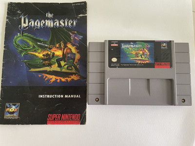 Fox Interactive The Pagemaster for Super Nintendo SNES 1994 NTSC-U/C w/ Manual