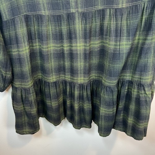 Abito donna BeachLunchLounge Darcie a quadri vita bassa verde pineta NUOVO XL - Foto 9 di 15