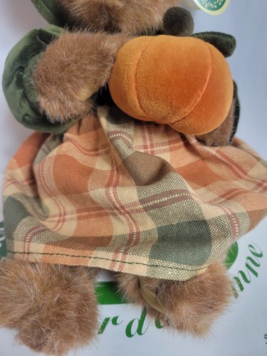 Bearington Collection 14 Zoll Teddybär "Autumn Harvester" mit Kürbis #1079 mit Karton - Bild 8 von 15