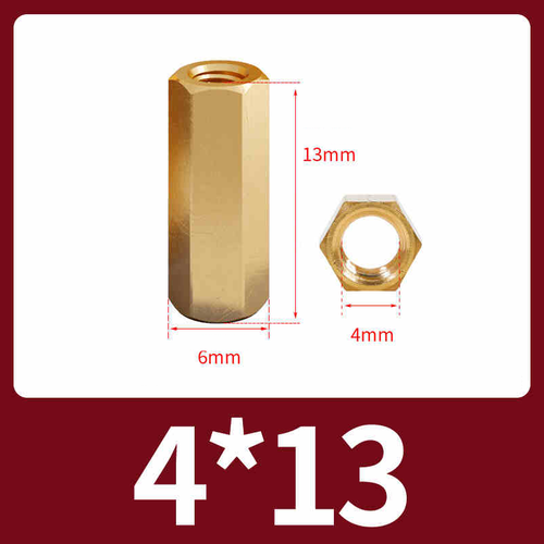 Long Hex Connection Nuts Brass Thread Sleeve Standoffs Pillars Spacers M2-M6 - Picture 89 of 134