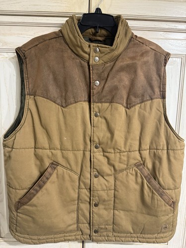 VTG Legendary Whitetails Men's Size Large Brown Longhorn Ranchers Vest