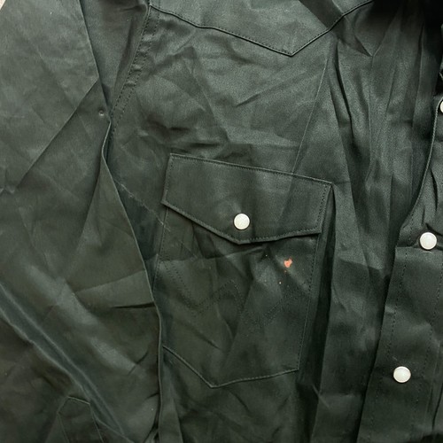 Camicia vintage Wrangler twill extra large verde perla a scatto spazzola cowboy rodeo - Foto 6 di 12