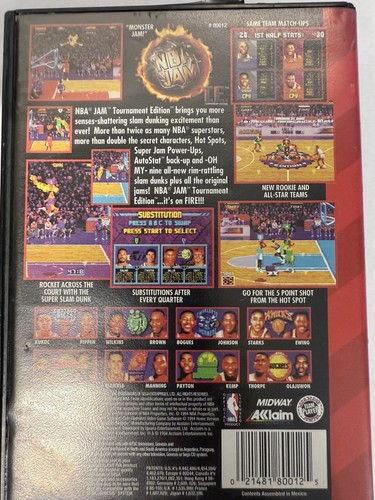 NBA Jam T.E. (Sega Genesis, 1995) - Picture 3 of 3