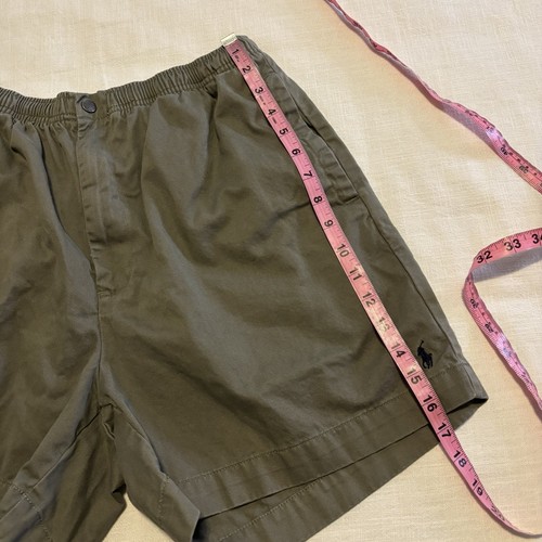 Vintage Men’s Polo Ralph Lauren Cotton Khaki Shorts Size Large - Afbeelding 7 van 8