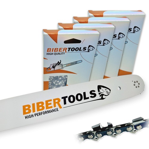 4 catene per sega HM + spada 45 cm p.f. STIHL MS 270 C-B .325" 1,3mm 74 TG - Foto 1 di 3