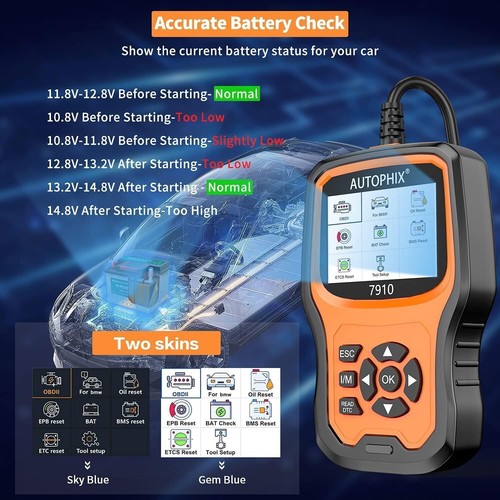 Autophix 7910 Full System Diagnostic OBD2 Scanner ABS SRS EPB TPMS CBS For BMW - Imagen 3 de 15