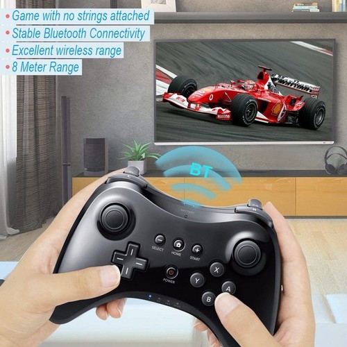 For Wii U Pro Nintendo Controller Gamepad USB Bluetooth Wireless Remote Controle - Picture 2 of 10