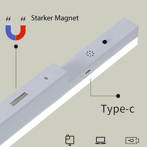 Unterbauleuchte LED Lichtleiste mit Magnet wiederaufladbarer USB Leselampe 36LED - Bild 15 von 32