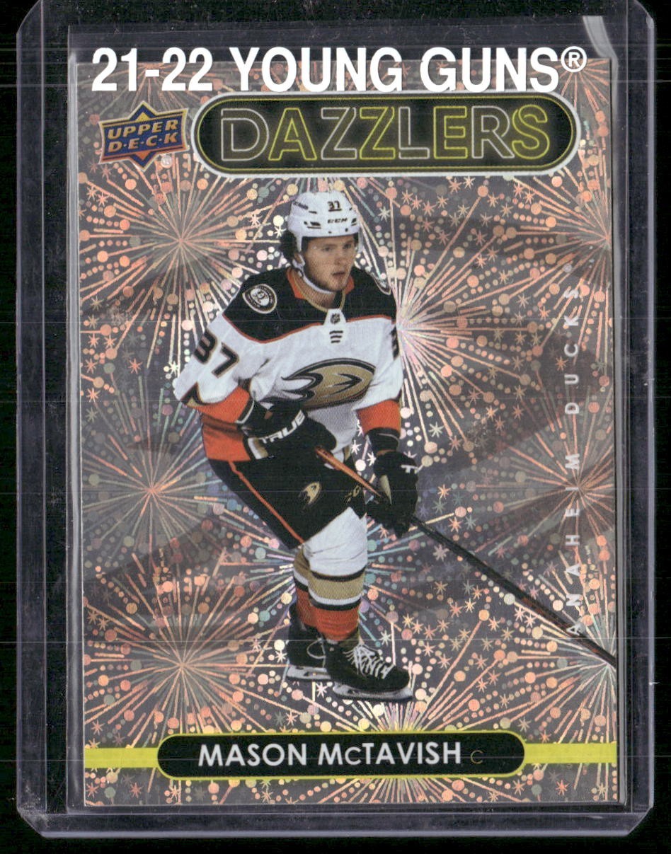 2021-22 UD Series 2 - Dazzlers Mason McTavish #DZ-51 Orange (RC)