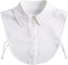 Fake Collar Detachable Dickey Collar Blouse Half Shirts Peter Pan Faux False Col