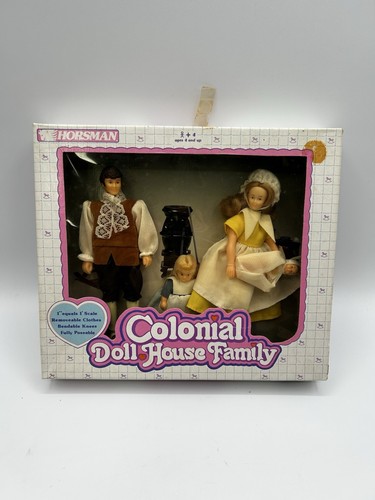 Casa de muñecas colonial familiar vintage 1992 Horsman 6024-4 nueva sellada - Imagen 2 de 9