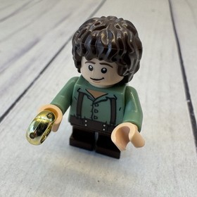 LEGO LOTR Minifigure Frodo Green Shirt Lord of the Rings #9469 or #30210 Hobbit