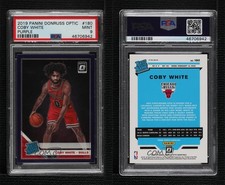2019-20 Panini Donruss Optic Rated Purple Prizm Coby White PSA 9 MINT Rookie RC