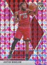 2019-20 Panini Mosaic JUSTISE WINSLOW Pink Camo Prizm card #140 Miami Heat