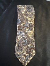 Vintage Christian Dior Monsieur Silk Tie | Made in USA | Paisley Baroque