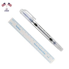 Microblading Semi Permanent Make Up Eyebrow Tattoo Waterproof Marking Pen Ruler