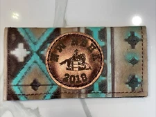 RUNNING ROAN TACK COWBOY WOMAN'S WALLET, FINE CRAFTED LEATHER 2018