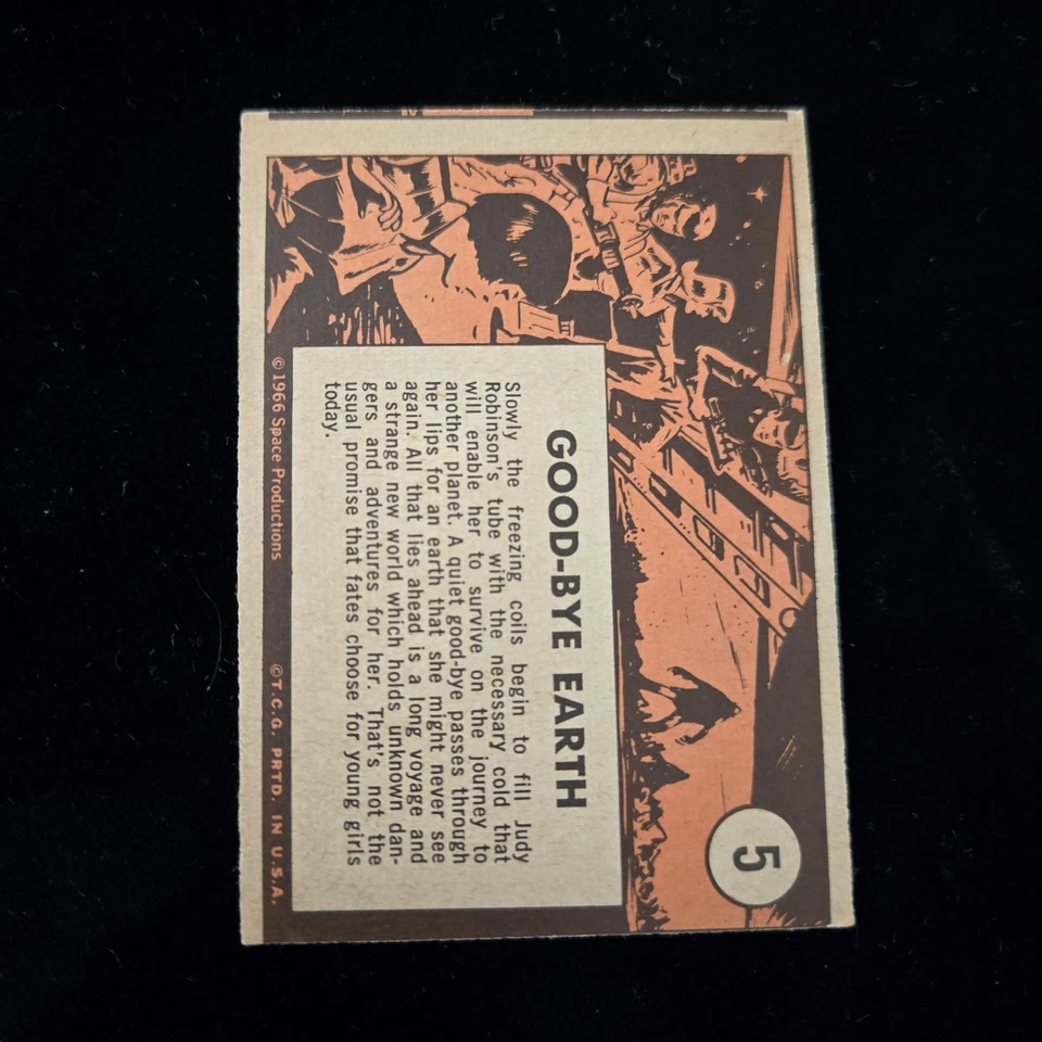 5 Lost In Space Topps 1966 Card - Image 2 of 2