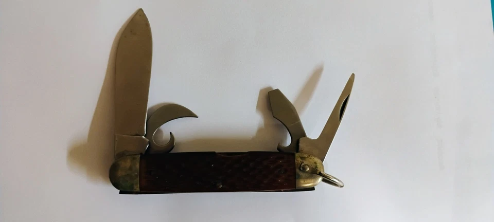 Cuchillo Scout Oficial Camillus Boy Scouts 4 Hojas - Hecho en EE. UU. Foto 4 de 4