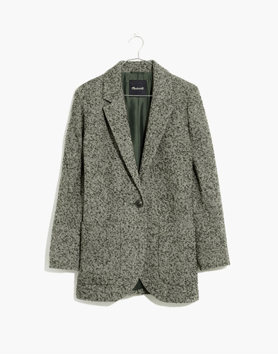 Blazer Madewell Larsen Bosque Oscuro Sarga Texturizada Mujer Talla Mediana