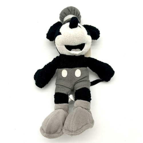 Disneyland Park Mickey Mouse Steamboat Willie Millennium Bean Bag Plush Y2K RARE - Picture 7 of 11