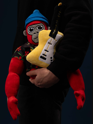 Gorilla Tag Red Plushie WITH Game Code Official Monke Plush