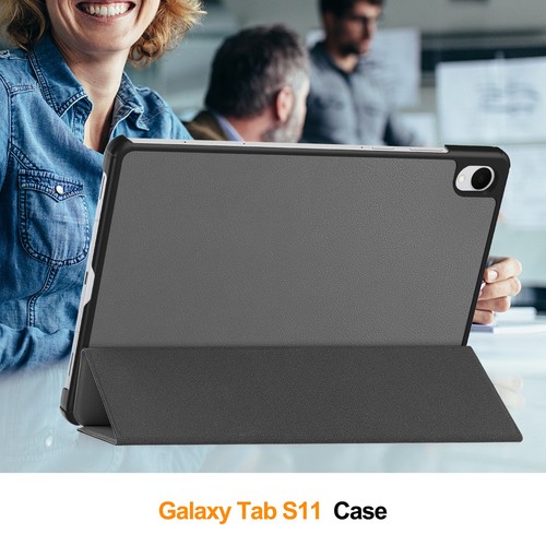 Funda inteligente con soporte de cuero ultra delgada para Samsung Galaxy Tab S11 5G 11"" - Imagen 56 de 137