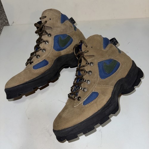 Rare Vintage Nike Air ACG Brown Leather Hiking Boot 185071-231 Mens US 6.5 - Picture 3 of 5