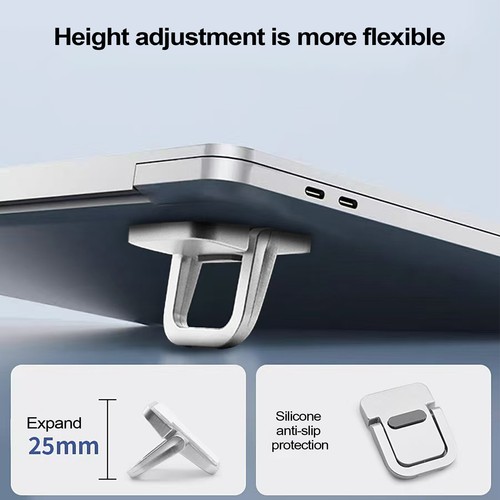 Keyboard Feet Foldable Laptop Desk Stand Notebook Invisible Stand Set - Afbeelding 4 van 14