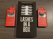 Lashes in a Box No 29 Black 10 Pair Eyelashes Human Hair - PLUS BONUS LASHES
