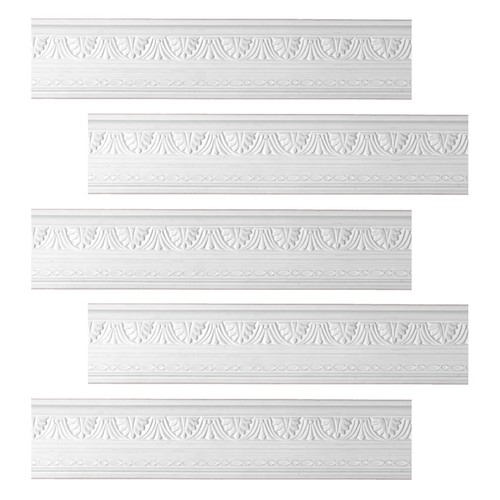Renovator's Supply Cornice White Urethane Pearl Ornate Design 5 Pieces Totaling - Picture 1 of 2