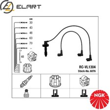 IGNITION CABLE KIT 6076 FOR VOLVO S70 850 V70 C70/Convertible B5234T3 2.3L 5cyl