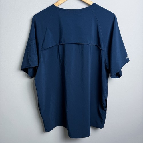 Carhartt Force Rockwall Scrubs Uniform Set Short Sleeve Navy Blue Large - Picture 3 of 4