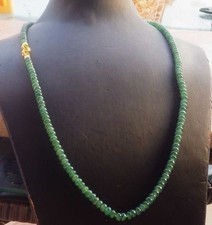 Video Certified Green A JADE Jadeite Beads Circle Necklace 24 inches    719120