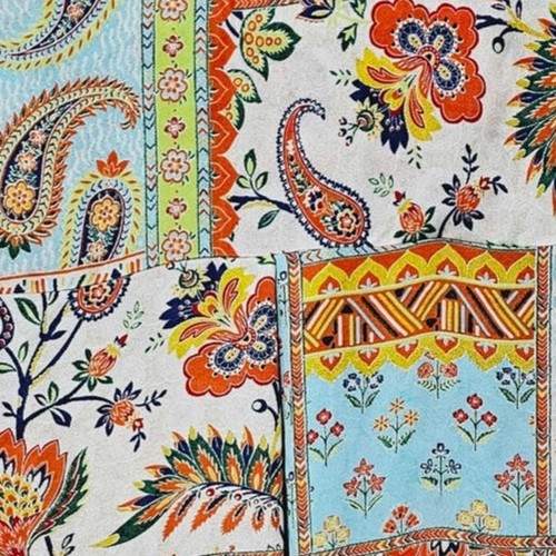 Rose & Olive Button-Up Top Paisley Patchwork Desigh Women's Size 1X Boho Trendy - Picture 3 of 6