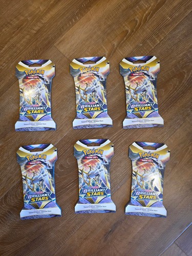 Paquete de refuerzo con mangas Brilliant Stars x6 JCC Pokémon
