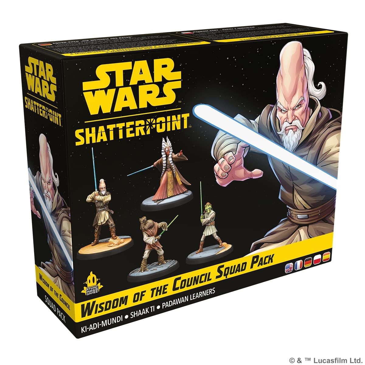 ATOMIC MASS GAMES, набор для отряда Star Wars Shatterpoint: Wisdom of the Council, вкладка