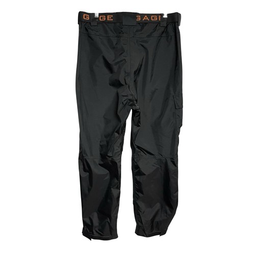 Grundens Gage Gear Weather Watch Pants Mens M Black Nylon Cargo Waterproof Rain - Picture 2 of 14
