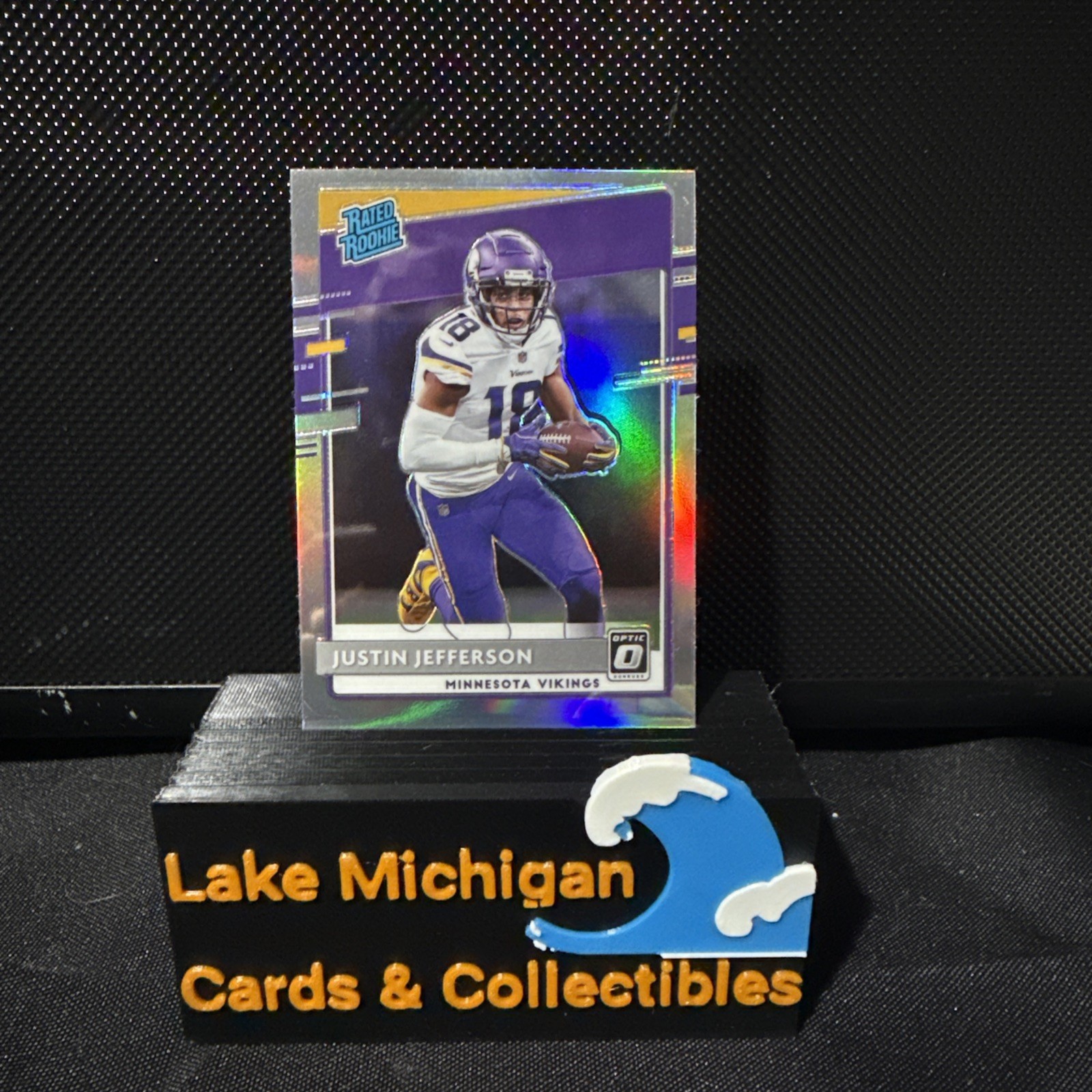 2020 Panini Donruss Optic - Rated Rookies Justin Jefferson #163 Holo Prizm (RC)