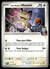 Team Rocket's Meowth 149/182 SV10: Destined Rivals