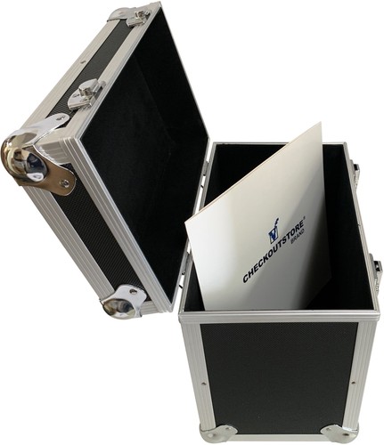 COS Black Aluminum 12x12 Square Cardstock Paper Holder Storage Box - Small - Bild 5 von 6