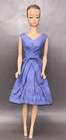 Vintage 1960s Barbie Doll Blue Silk Shantung Campus Belle Dress