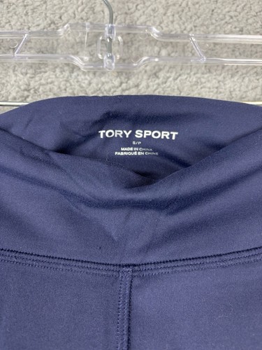 Tory Sport /Tory Burch chevron navy blue Women's Size Small Leggings Active Soft - Picture 4 of 13