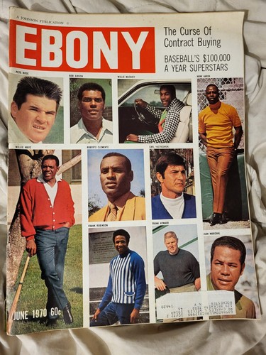 Ebenholz Juni 1970 Hank Aaron Willie Mays Roberto Clemente Frank Robinson Kriegsdope