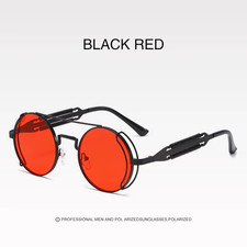 Vintage Steampunk Sunglasses - Fashionable Punk Goggles in 5 Lens Colors