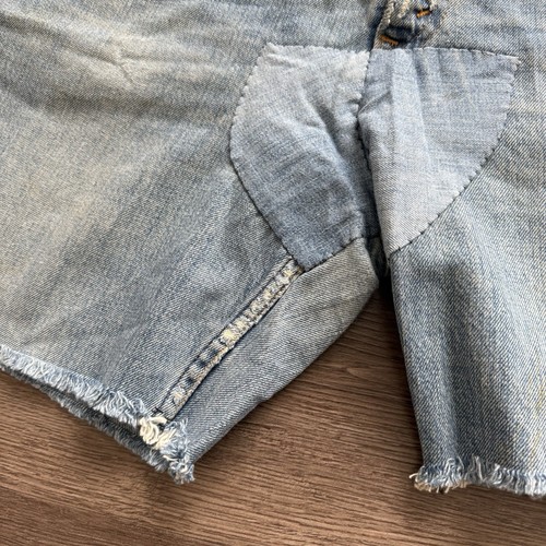 Pantalones Cortos Jeans Levis Big E De Colección Para Hombres 34 Azul Denim Naranja Pestaña Corte 6” - Imagen 3 de 10